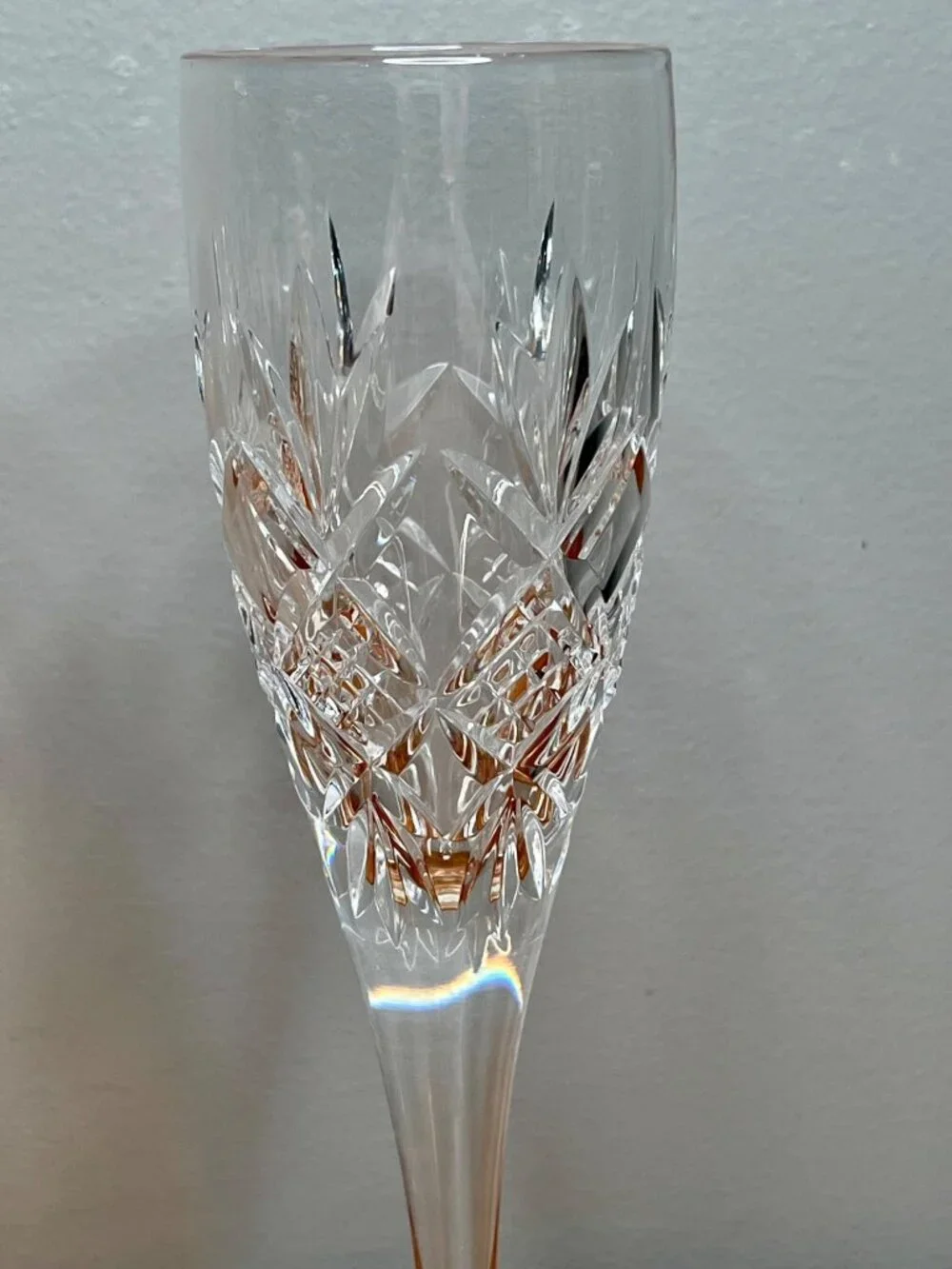 Set of 2 Waterford Crystal Sinead Champagne Flutes Made in Ireland New with Tag